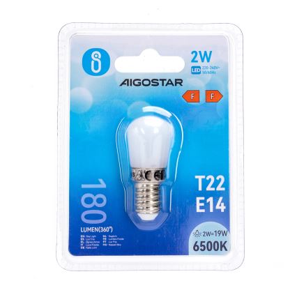 LED Žarnica za hladilnik T22 E14/2W/230V 6500K - Aigostar