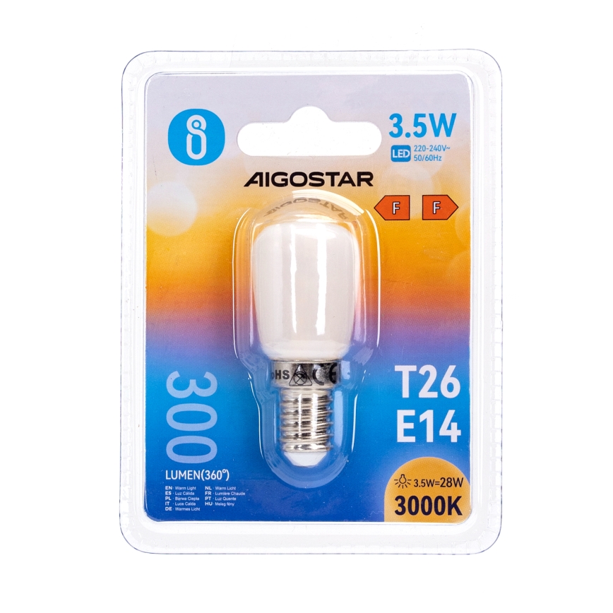LED Žarnica za hladilnik T26 E14/3,5W/230V 3000K - Aigostar