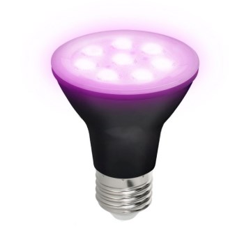 LED Žarnica za rast rastlin PLANTY E27/7W/230V 1200K črna
