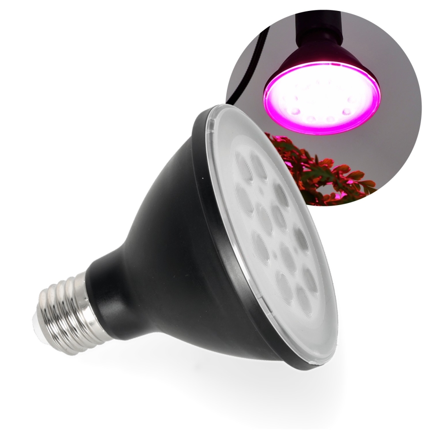 LED Žarnica za rast rastlin VITABLOOM E27/9W/230V 1200K črna - Brilagi