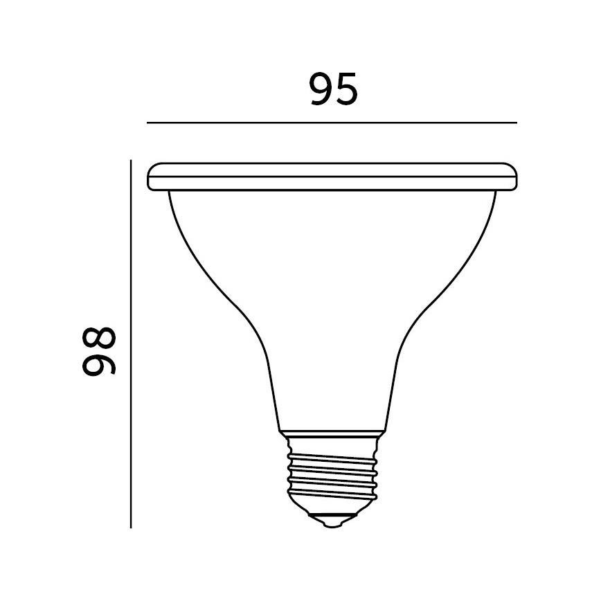 LED Žarnica za rast rastlin VITABLOOM E27/9W/230V 1200K črna - Brilagi