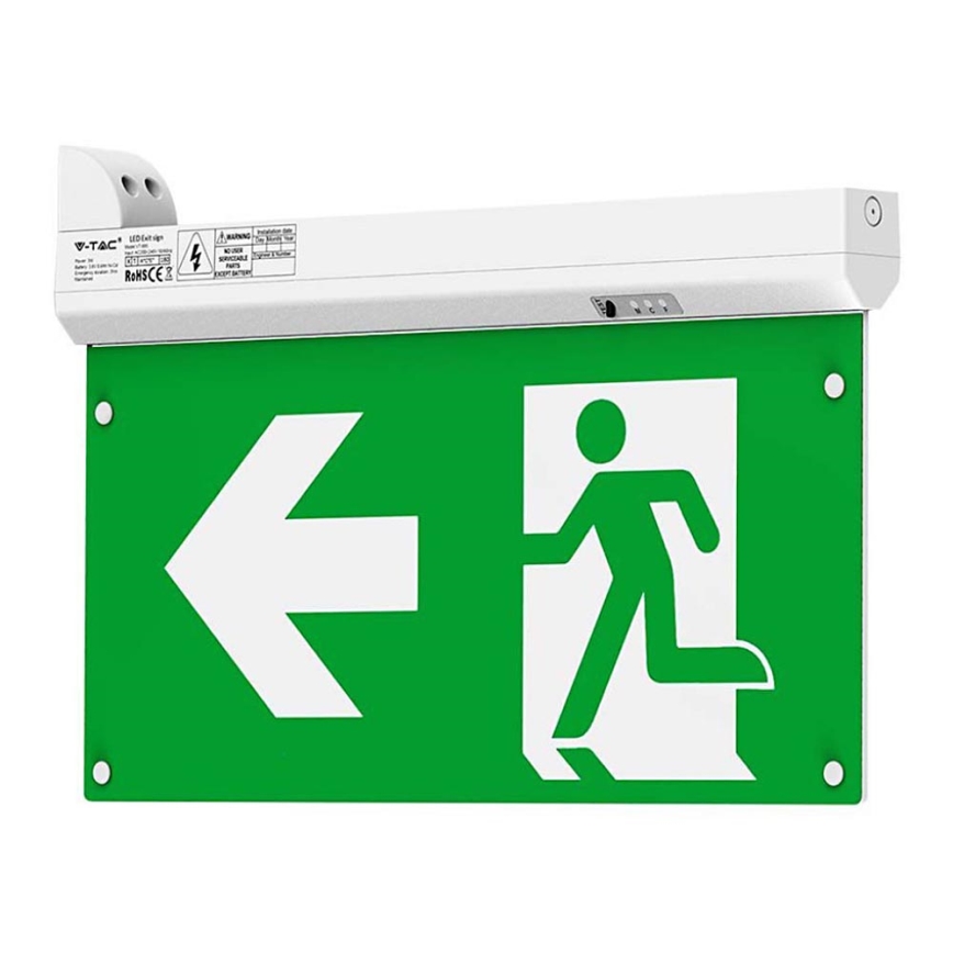 LED Zasilna luč EMERGENCY EXIT LED/2,5W/230V 4v1 6000K