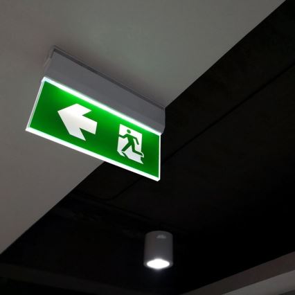 LED Zasilna luč EMERGENCY EXIT LED/2,5W/230V 4v1 6000K