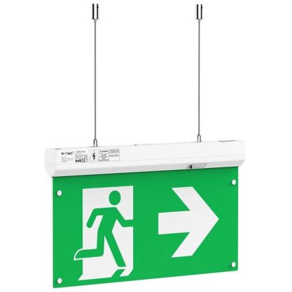 LED Zasilna luč EMERGENCY EXIT LED/2,5W/230V 4v1 6000K