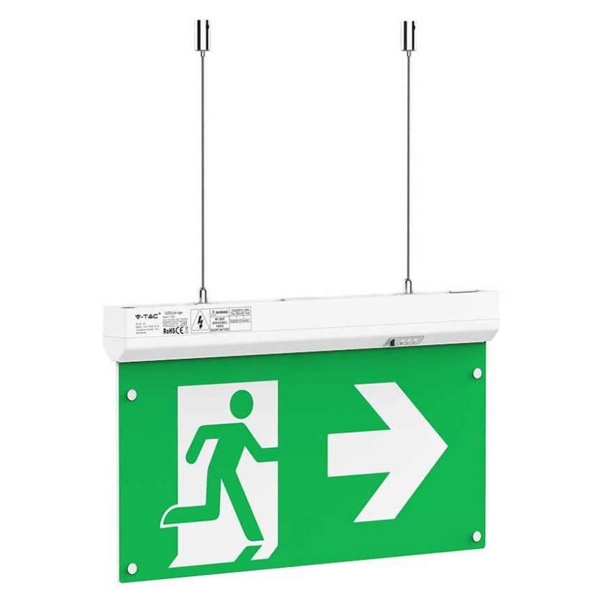 LED Zasilna luč EMERGENCY EXIT LED/2,5W/230V 4v1 6000K