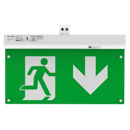 LED Zasilna luč EMERGENCY EXIT LED/2,5W/230V 4v1 6000K