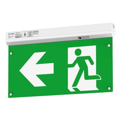 LED Zasilna luč EMERGENCY EXIT LED/2,5W/230V 4v1 6000K