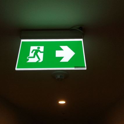 LED Zasilna svetilka EMERGENCY EXIT SAMSUNG CHIP LED/2W/230V 6000K