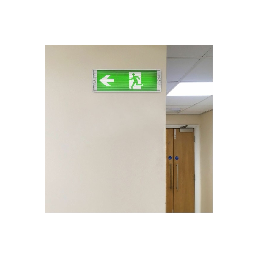 LED Zasilna svetilka EMERGENCY EXIT LED/3W/230V 6400K IP65
