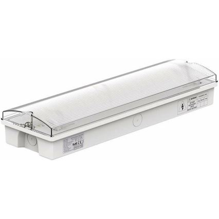 LED Zasilna svetilka s regular functionality test EMERGENCY EXIT LED/3W/230V 6400K IP65
