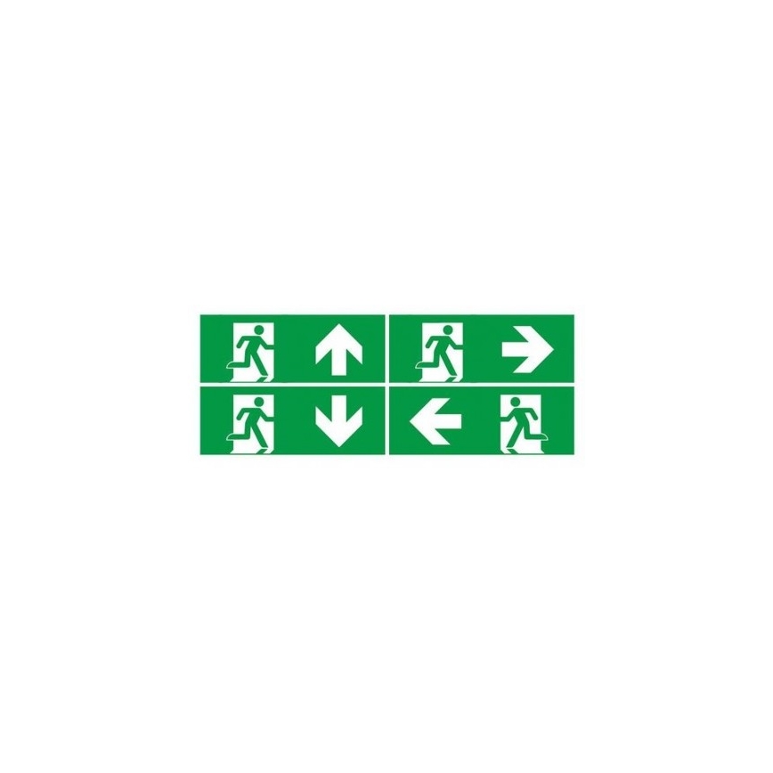 LED Zasilna svetilka s regular functionality test EMERGENCY EXIT LED/3W/230V 6400K IP65
