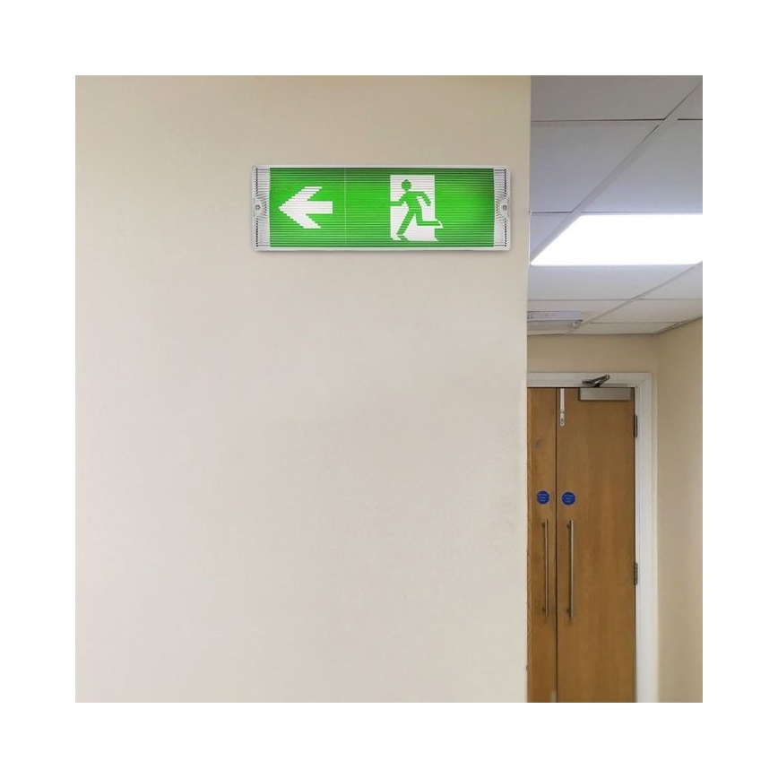 LED Zasilna svetilka EMERGENCY EXIT LED/3W/230V IP65 6000K 1200mAh