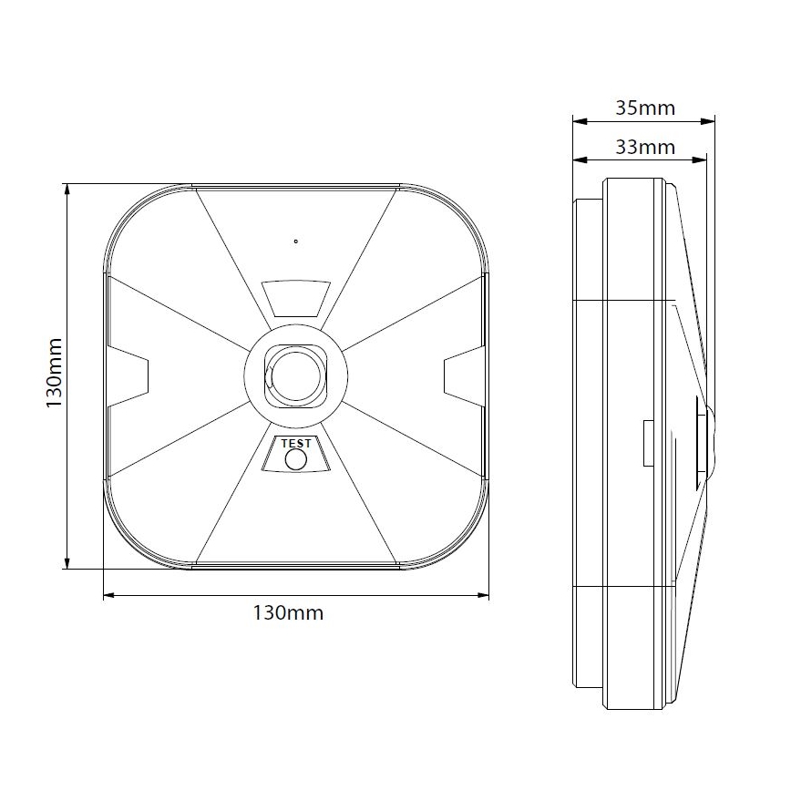LED Zasilna svetilka GATRION LED/3W/230V 6000K IP54