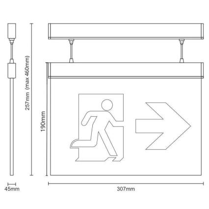 LED Zasilna svetilka LED/4W/230V 6000K 1000 mAh