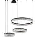 LED zatemljiv kristalni lestenec na jeklenem kablu THALIA LED/120W/230V 3000-6000K + daljinski upravljalnik