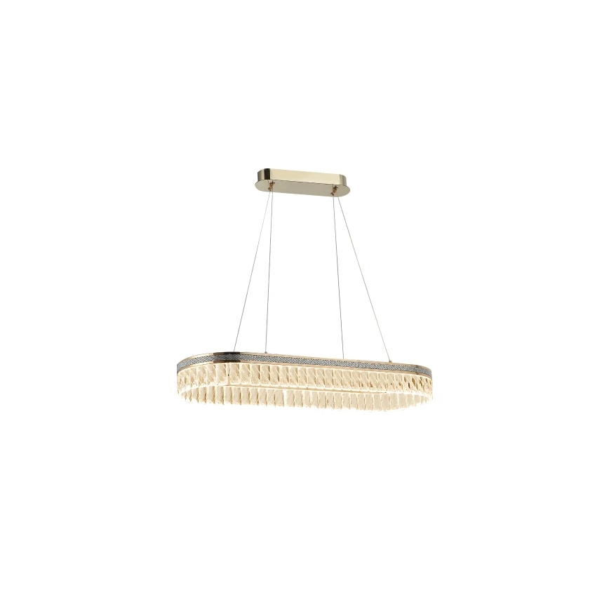 LED zatemljiv kristalni lestenec na žici THALIA LED/50W/230V 3000-6000K + daljinski upravljalnik