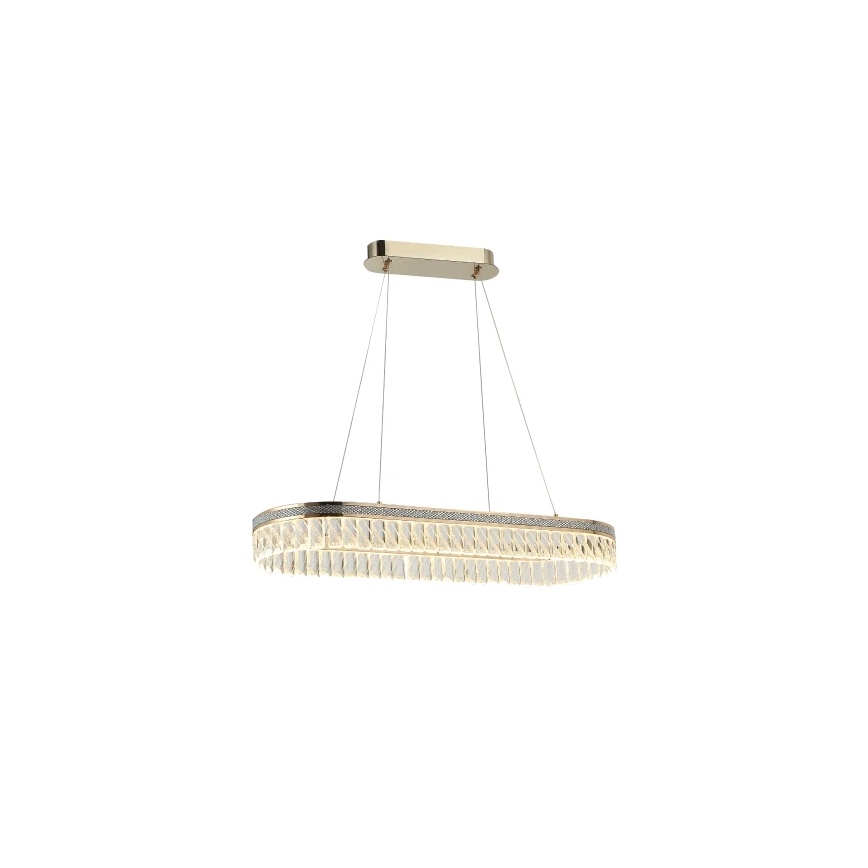 LED zatemljiv kristalni lestenec na žici THALIA LED/50W/230V 3000-6000K + daljinski upravljalnik
