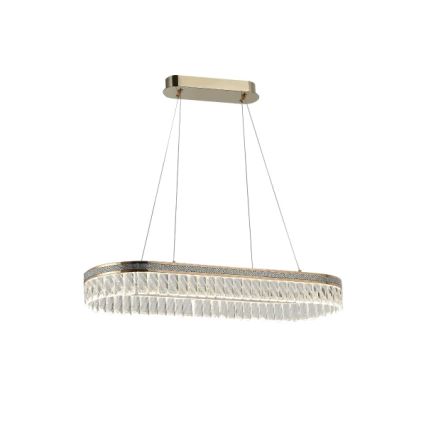 LED zatemljiv kristalni lestenec na žici THALIA LED/50W/230V 3000-6000K + daljinski upravljalnik