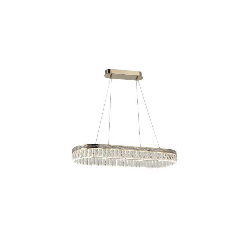 LED zatemljiv kristalni lestenec na žici THALIA LED/50W/230V 3000-6000K + daljinski upravljalnik