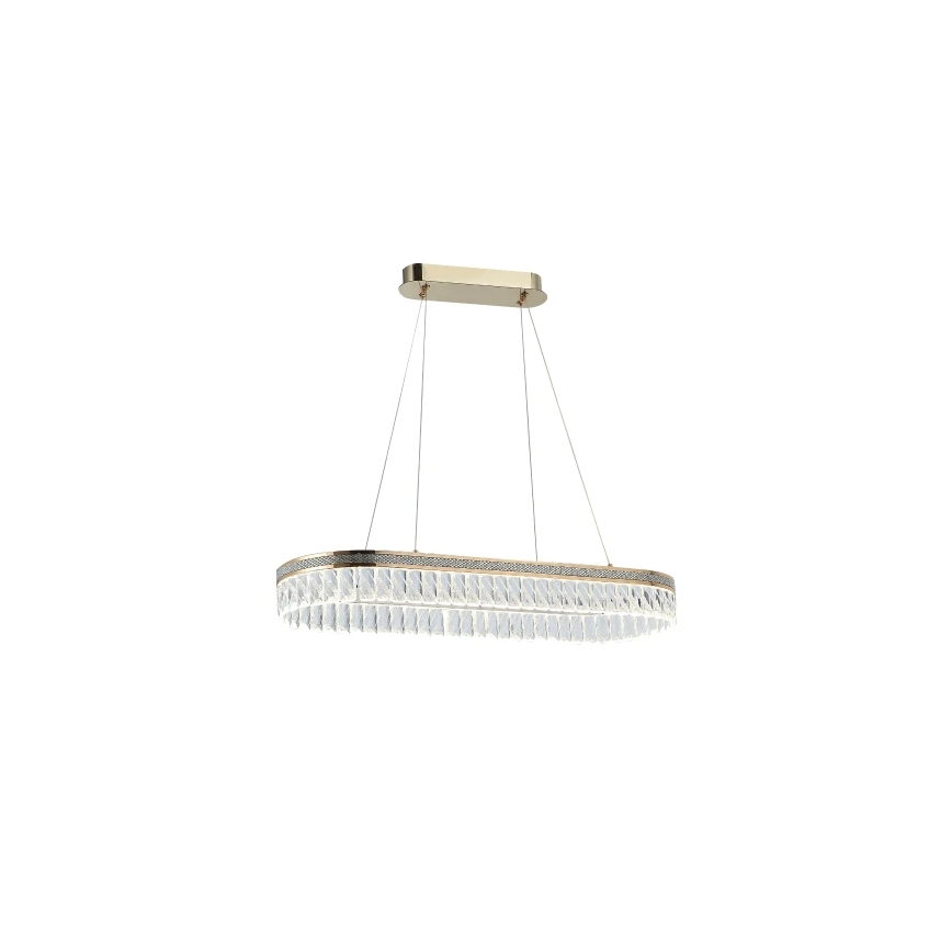 LED zatemljiv kristalni lestenec na žici THALIA LED/50W/230V 3000-6000K + daljinski upravljalnik