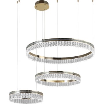 LED zatemljiv kristalni lestenec na kablu THALIA LED/120W/230V 3000-6000K + daljinski upravljalnik