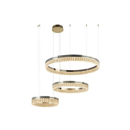 LED zatemljiv kristalni lestenec na kablu THALIA LED/120W/230V 3000-6000K + daljinski upravljalnik