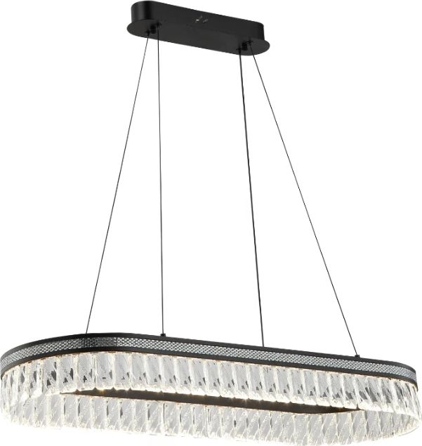 LED zatemljiv kristalni lestenec na kablu THALIA LED/50W/230V 3000-6000K + daljinski upravljalnik