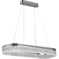 LED zatemljiv kristalni lestenec na kablu THALIA LED/50W/230V 3000-6000K + daljinski upravljalnik