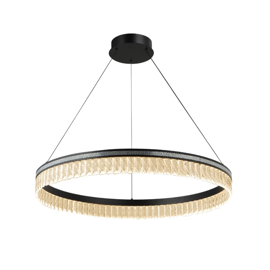 Zatemljiv kristalni lestenec na kablu THALIA LED/55W/230V 3000-6000K premer 80 cm + daljinski upravljalnik