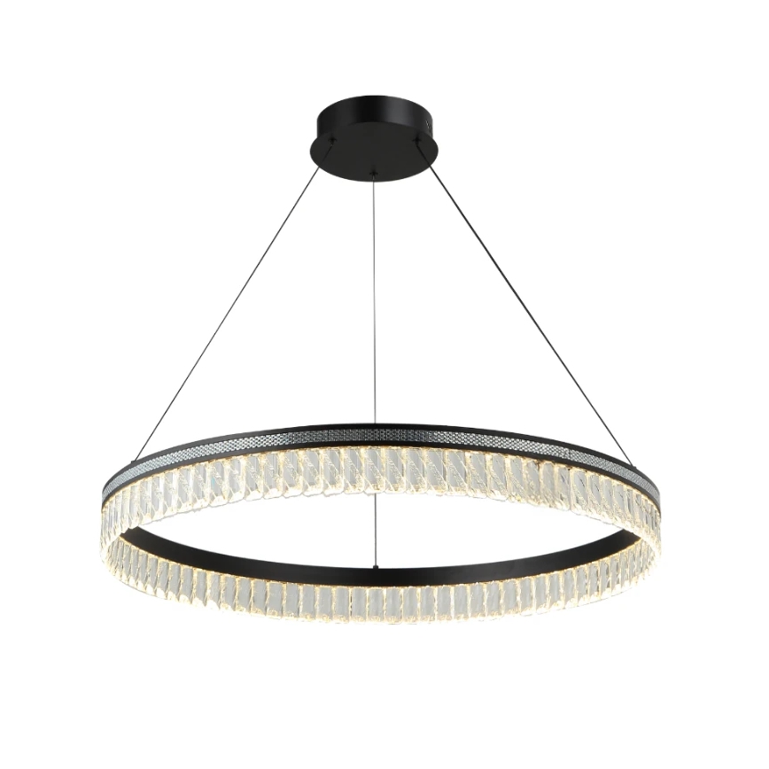 Zatemljiv kristalni lestenec na kablu THALIA LED/55W/230V 3000-6000K premer 80 cm + daljinski upravljalnik