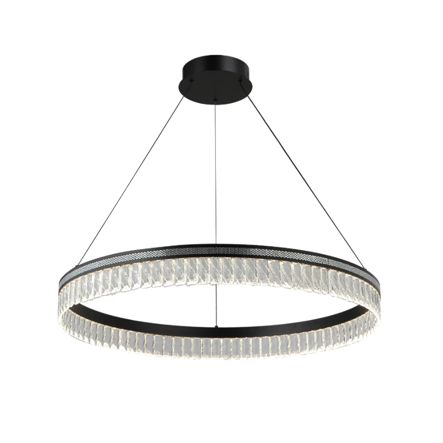 Zatemljiv kristalni lestenec na kablu THALIA LED/55W/230V 3000-6000K premer 80 cm + daljinski upravljalnik