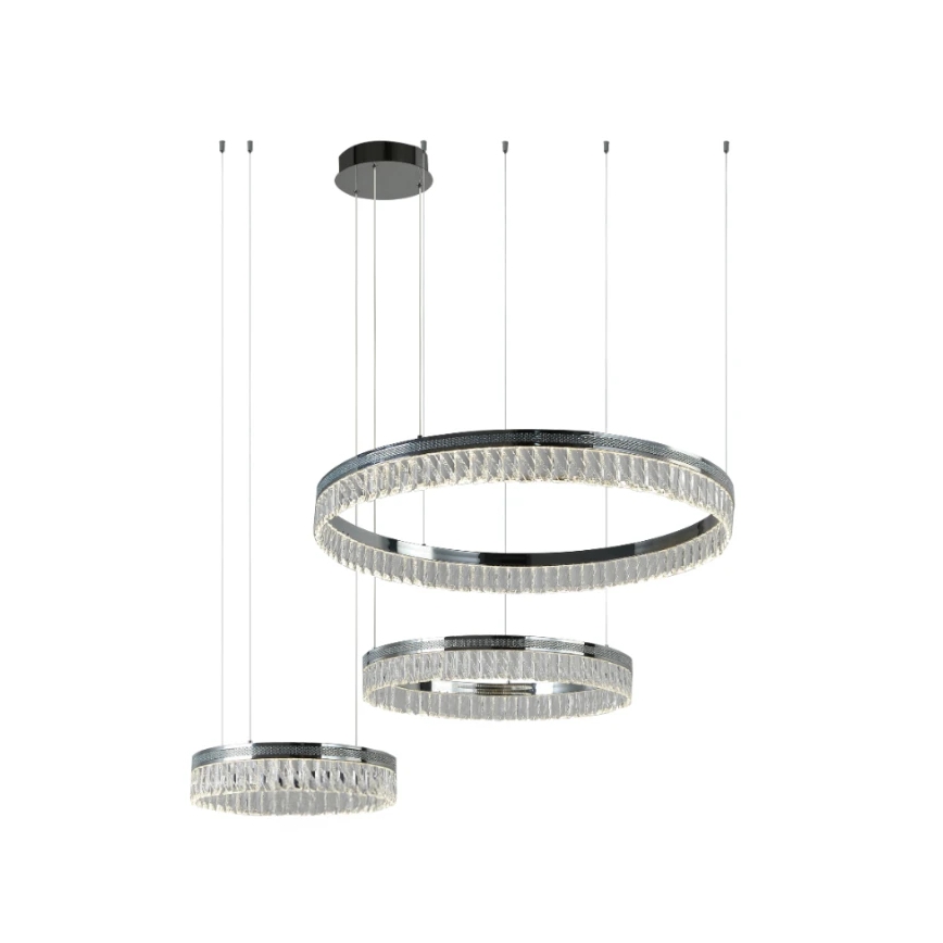 LED zatemnitveni kristalni lestenec na kablu THALIA LED/120W/230V 3000-6000K + daljinski upravljalnik
