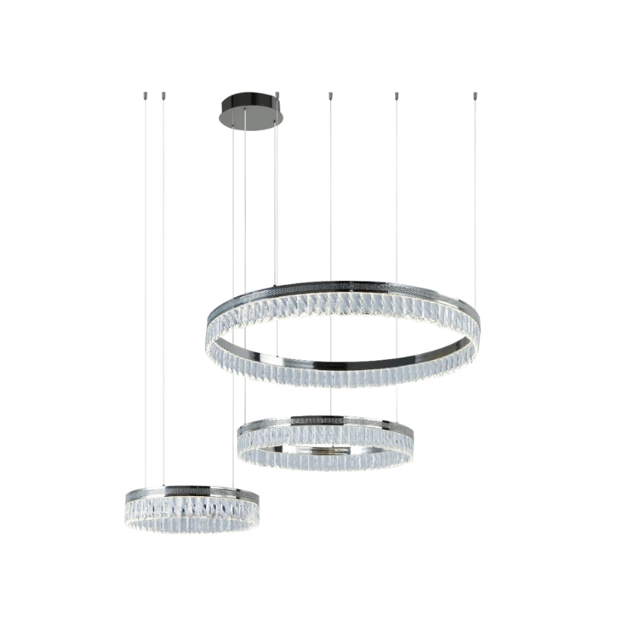 LED zatemnitveni kristalni lestenec na kablu THALIA LED/120W/230V 3000-6000K + daljinski upravljalnik