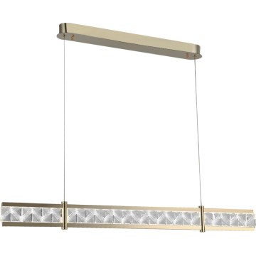 LED zatemljiv kristalni lestenec na tankem jeklenem kablu ENRIQUE LED/20W//230V 3000-6000K + daljinski upravljalnik