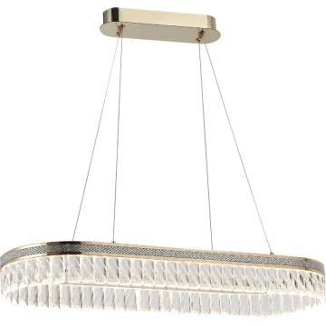 LED zatemljiv kristalni lestenec na žici THALIA LED/50W/230V 3000-6000K + daljinski upravljalnik