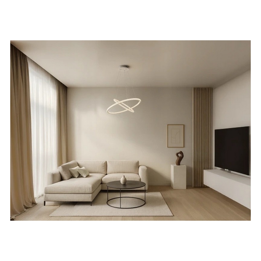 LED zatemljiv lestenec na kablu LED/150W/230V 3000-6500K + daljinski upravljalnik