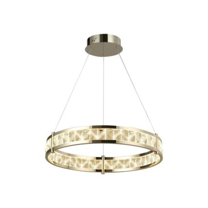 Zatemljiv LED kristalni lestenec na kablu ENRIQUE LED/40W//230V 3000-6000K premer 60 cm + daljinski upravljalnik