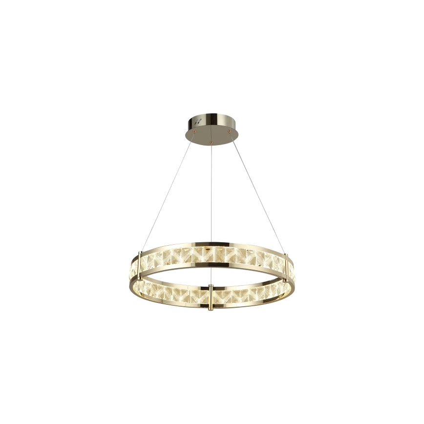 Zatemljiv LED kristalni lestenec na kablu ENRIQUE LED/40W//230V 3000-6000K premer 60 cm + daljinski upravljalnik