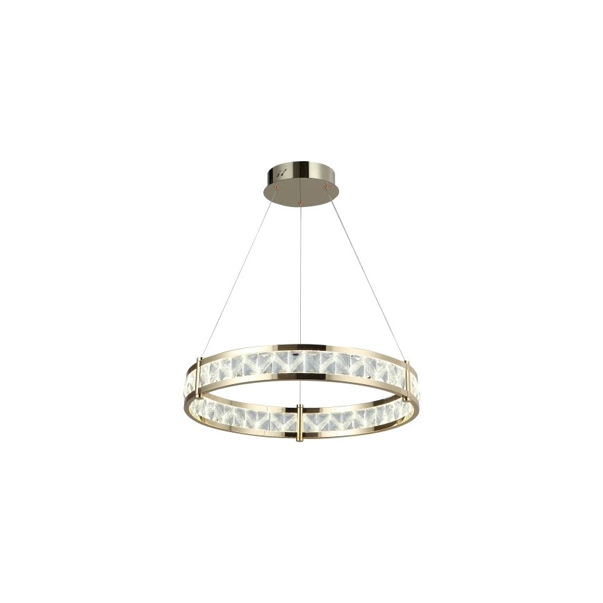 Zatemljiv LED kristalni lestenec na kablu ENRIQUE LED/40W//230V 3000-6000K premer 60 cm + daljinski upravljalnik