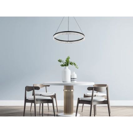 Zatemljiv LED lestenec na napenjalnem kablu ALIANZ LED/45W/230V 3000-6000K premer 60 cm + daljinski upravljalnik