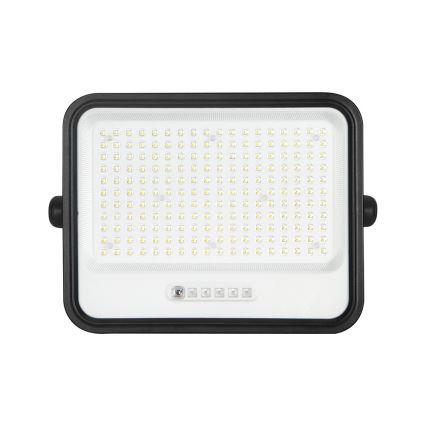 LED zatemljiv solarni reflektor LED/400W/3,2V 2000-8000K IP65 20000 mAh črna + daljinski upravljalnik