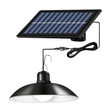 LED zatemljiv sončni lestenec na vrvici s senzorjem LED/1,8W/3,7V IP44 6500K 1600 mAh + daljinski upravljalnik