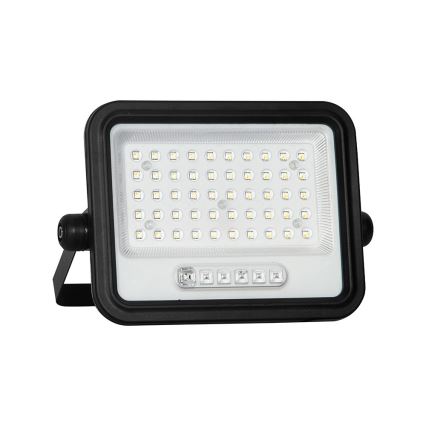 Zatemljiv LED solarni reflektor LED/100W/3,2V 2000-8000K IP65 5000 mAh črna + daljinski upravljalnik