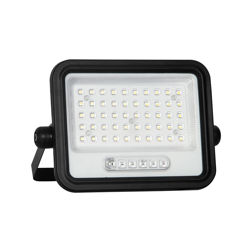 Zatemljiv LED solarni reflektor LED/100W/3,2V 2000-8000K IP65 5000 mAh črna + daljinski upravljalnik