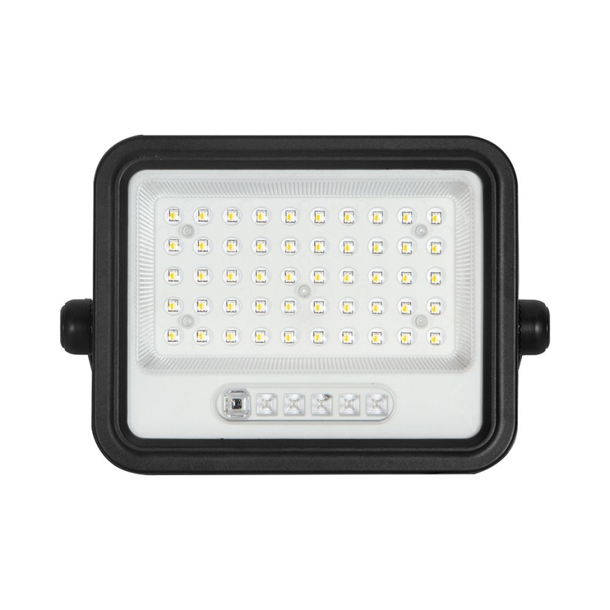Zatemljiv LED solarni reflektor LED/100W/3,2V 2000-8000K IP65 5000 mAh črna + daljinski upravljalnik