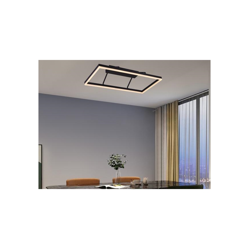 LED zatemljiv stropni lestenec LED/55W/230V 3000-6500K + daljinski upravljalnik