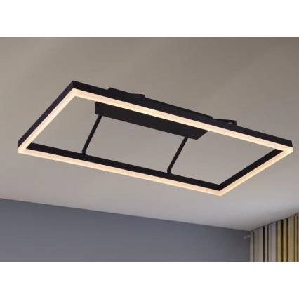 LED zatemljiv stropni lestenec LED/55W/230V 3000-6500K + daljinski upravljalnik