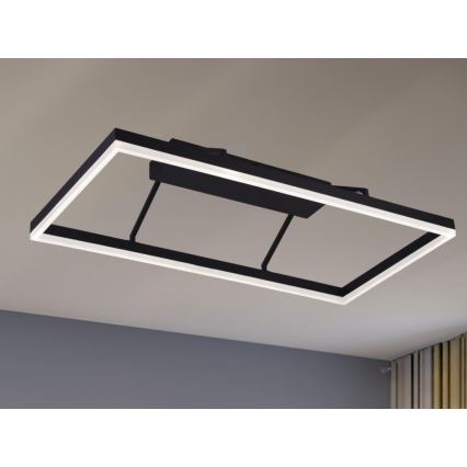 LED zatemljiv stropni lestenec LED/55W/230V 3000-6500K + daljinski upravljalnik