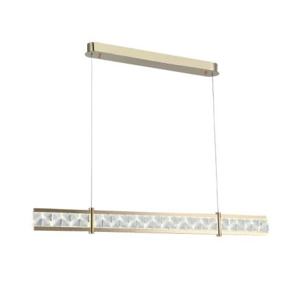 LED zatemljiv kristalni lestenec na tankem jeklenem kablu ENRIQUE LED/20W//230V 3000-6000K + daljinski upravljalnik