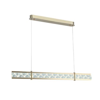 LED zatemljiv kristalni lestenec na tankem jeklenem kablu ENRIQUE LED/20W//230V 3000-6000K + daljinski upravljalnik